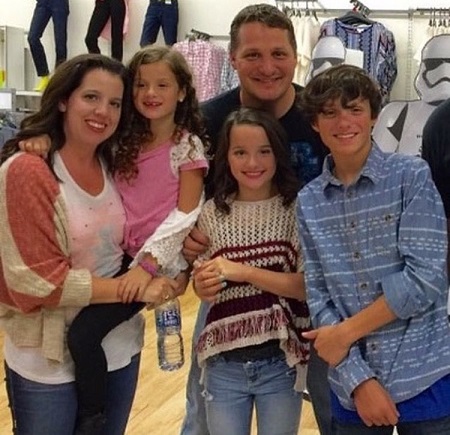 Hayley along with her parents, sister and late brother Caleb Logan